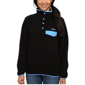 Black Synchilla Snap T pullover